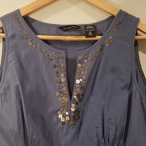 Silk sleeveless top
